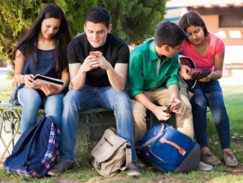 Teens on smart phones