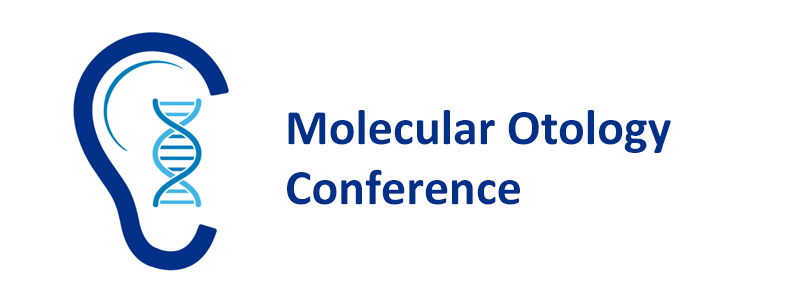 Ear with DNA and text that says, Molecular Otology Conference